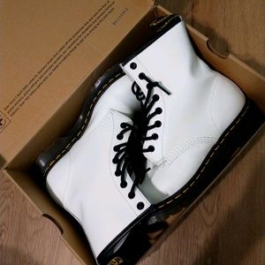 White Doc Martens 1460